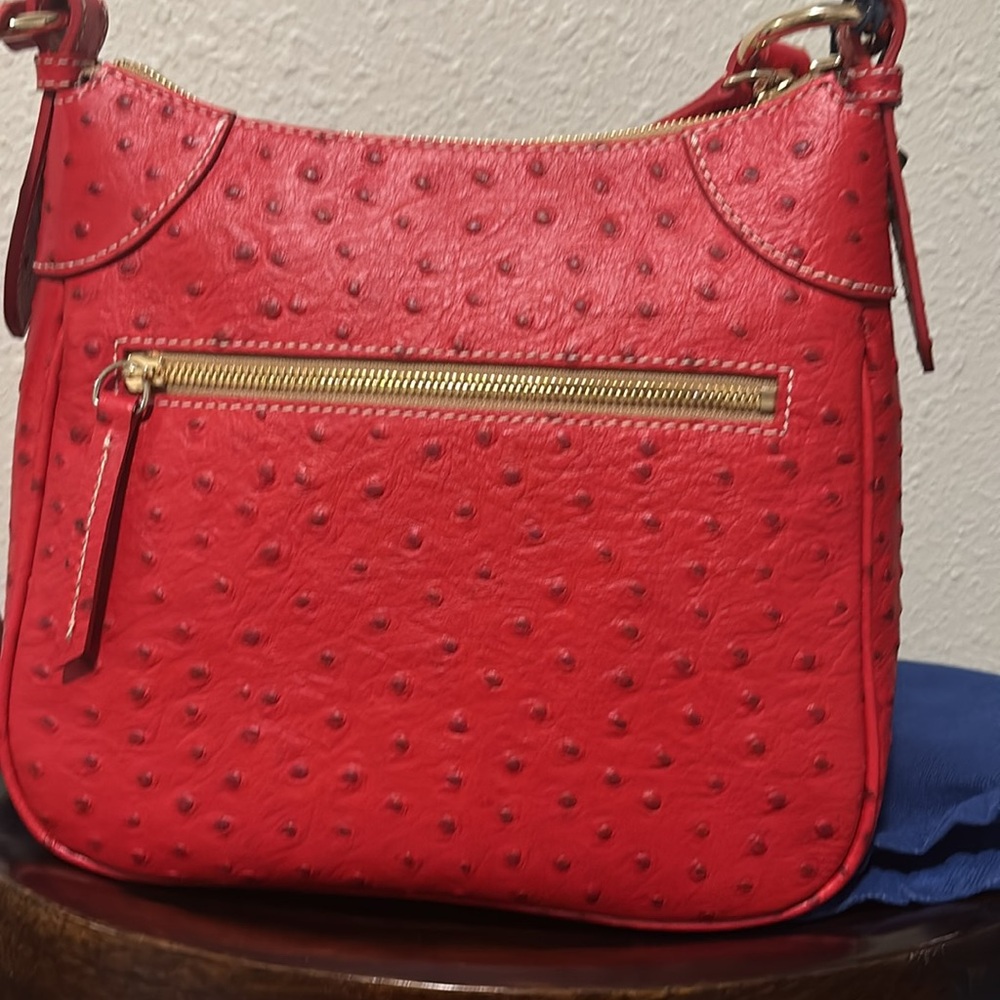 Dooney & Bourke Textured Red Crossbody Bag - Picture 6 of 8